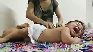 Cute Baby Massage | Must Watch Video
