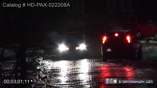 new USA Cars sliding and crashing down icy hill in the snow!