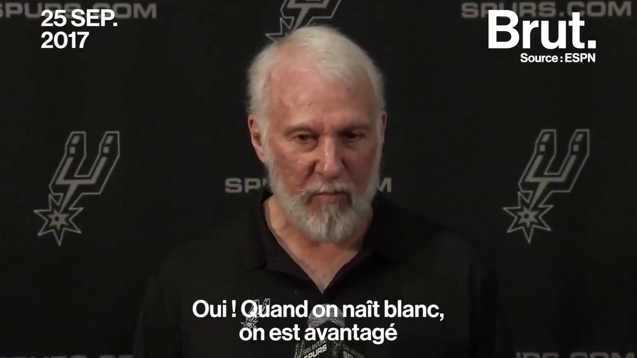 Gregg Popovich : "Quand on naît blanc, on est avantagé"