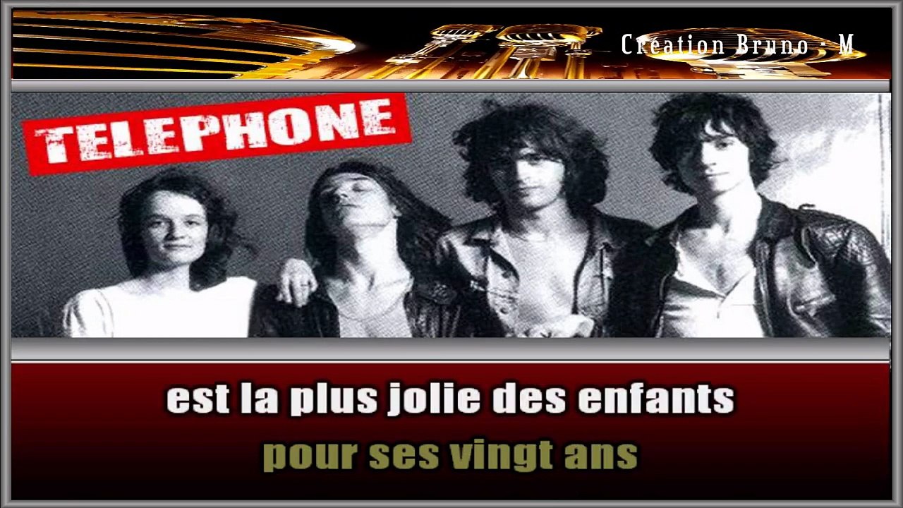 Téléphone - Cendrillon KARAOKE / INSTRUMENTAL