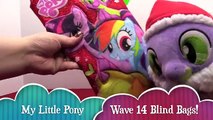 My Little Pony Wave 14 Blind Bags Opening Mystery Stocking from SANTA SPIKE! | Bins Toy Bin