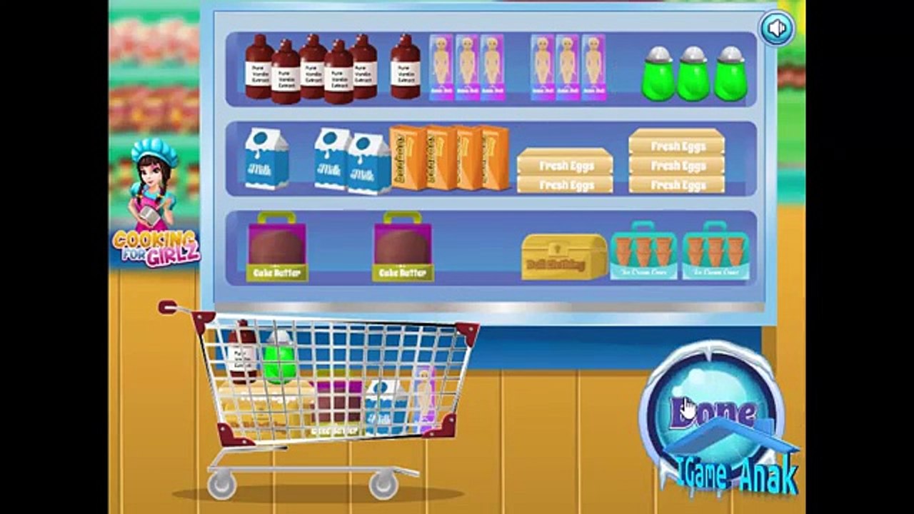 ☺Permainan Memasak Kue Ulang Tahun Elsa Frozen. Permainan Frozen Memasak. Cooking