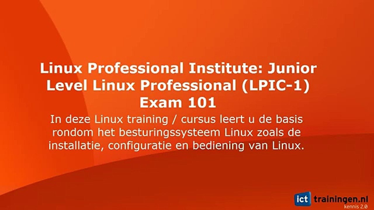 Linux Professional Institute Junior Level Linux Professional LPIC 1 Exam 101