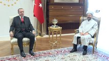Cumhurbaşkanı Erdoğan, Diyanet İşleri Başkanı Ali Erbaş'ı Kabul Etti