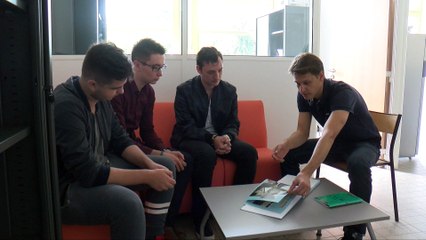 Rennes Alexis, Owen, Alexandre, élèves du premier microlycée breton