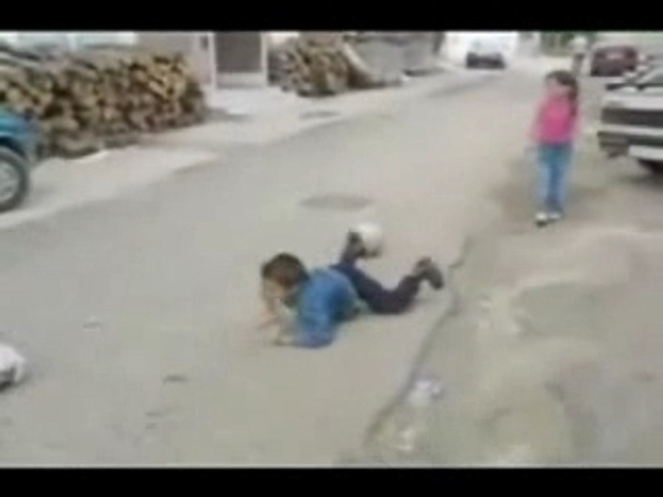 Iron soccer ball prank