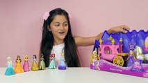 Disney Princess Magiclip Dolls, Rapunzel Royal Carriage, Elsa Frozen Magic Clip Doll, Belle PART 2