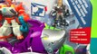 Transformers Rescue Bots Shark Sub Capture with Paw Patrol Rocky and Masha and the Bear