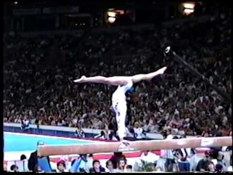 Amy Chow - Compulsory Balance Beam - 1996 Olympic Trials