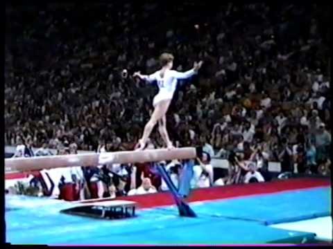 Kerri Strug - Compulsory Balance Beam - 1996 Olympic Trials