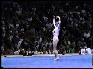 Kristen Maloney - Compulsory Floor Exercise - 1996 Olympic Trials