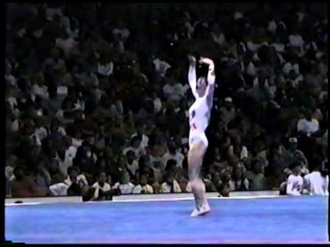 Kristen Maloney - Compulsory Floor Exercise - 1996 Olympic Trials