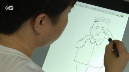 Kuzey Koreli karikatürist farkı anlatıyor