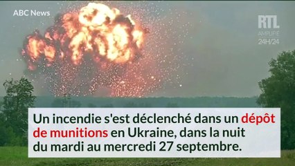 VIDÉO - Ukraine : un dépôt de munitions ravagé par les explosions