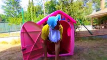 CryBaby Daddy Minnie Mouse House Fun Real Life Swimming Pool Fail