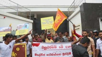 Extremistas budistas protestan contra rohinyás en Bangladesh