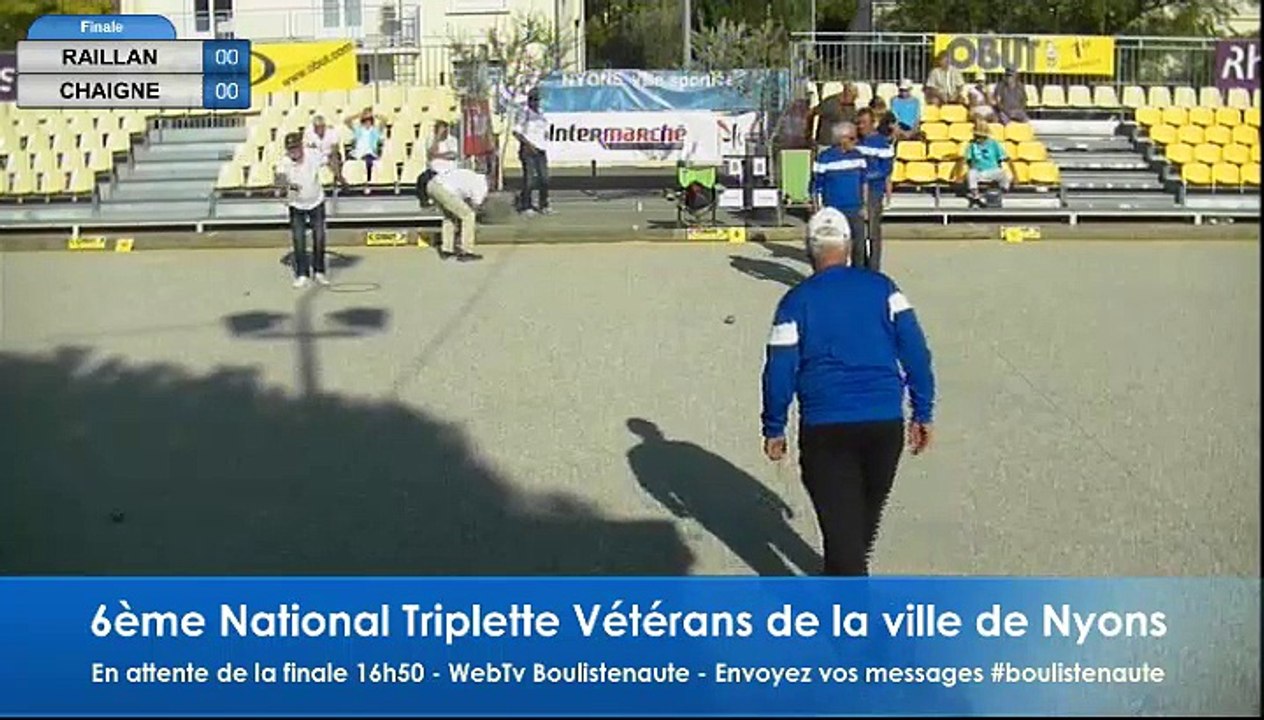 National Triplettes Vétérans de la ville de Nyons 2017 - La finale