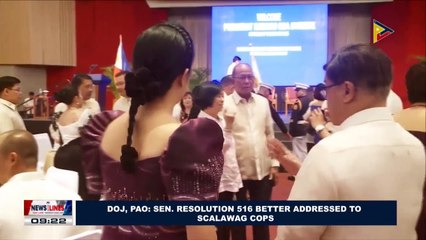 DOJ, PAO: Sen. Resolution 516 better addressed to scalawag cops