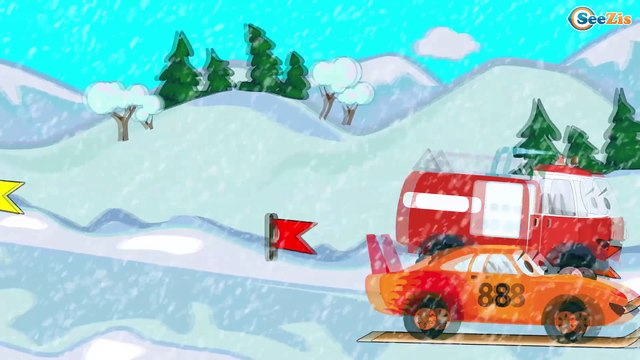 Мультик для Детей про Грузовик! Детский Мультфильм с Машинками - Гоночные Машины и Монстр Трак