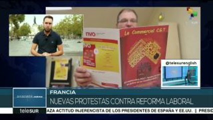 Continúa huelga general contra reforma laboral en Francia