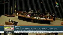 Brasil: Cámara de Diputados estudia denuncia de Fiscalía contra Temer