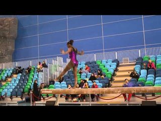 Nia Dennis - Balance Beam - 2014 Pacific Rim Championships - Podium Training