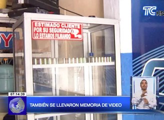 Pintaron cámaras de seguridad para robar