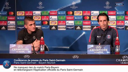 Conf de presse et groupe parisien avant PSGBAY