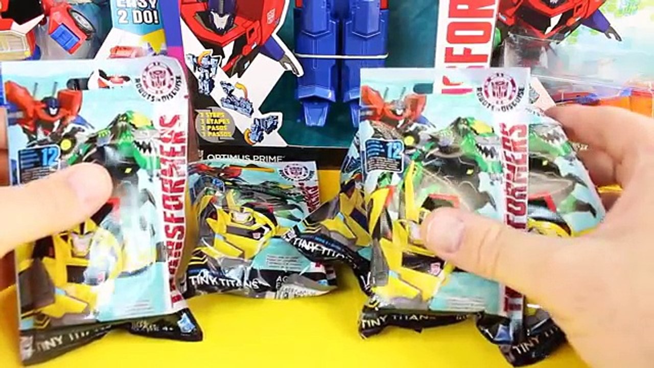 Transformers Robots In Disguise Rescue Bots Optimus Prime Set With Surprise Mystery Blind Boxes
