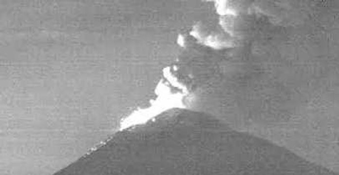 Mexico's Volcan Popocatepetl Spews Ash and Lava in Nighttime Eruption