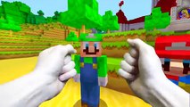 REALISTIC MINECRAFT - STEVE MEETS MARIO & LUIGI (Super Mario)