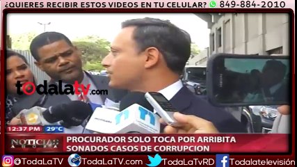 Procurador solo toca por arribita sonados casos de corrupción-Noticias Ahora-Video