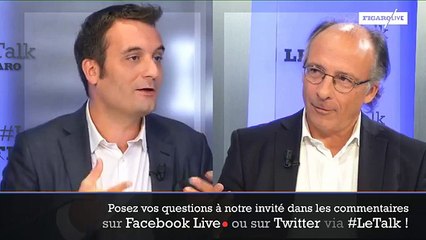 Florian Philippot était l'invité du Talk le Figaro