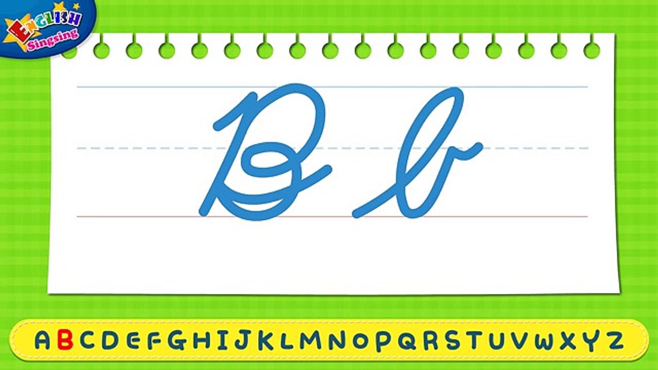 Lets Write - Cursive Writing - Alphabet A to Z - How to Write abc for kids