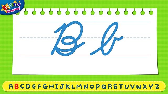 Lets Write - Cursive Writing - Alphabet A to Z - How to Write abc for kids