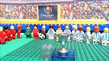 Copa America Final 2016 ( Argentina vs Chile 2-4 ) Film in Lego Football Highlights ( Centenario )