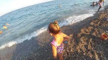 Plajdayız sualtı görüntüleri , eğlenceli çocuk videosu