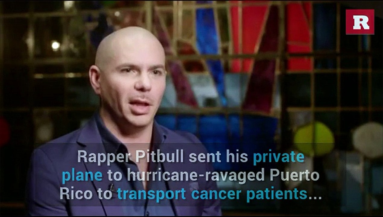 Pitbull Uses Private Plane To Help Cancer Patients In Puerto Rico | Rare People