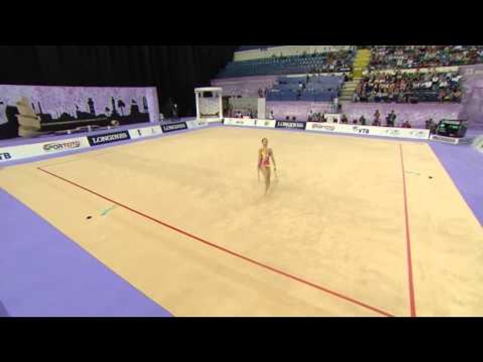 Deng Senyue (CHN) - Clubs Final - 2014 World Rhythmic Gymnastics Championships