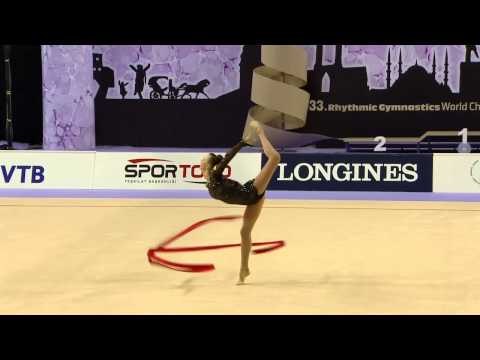 Ganna Rizatdinova (UKR) - Ribbon Final - 2014 World Rhythmic Gymnastics Championships