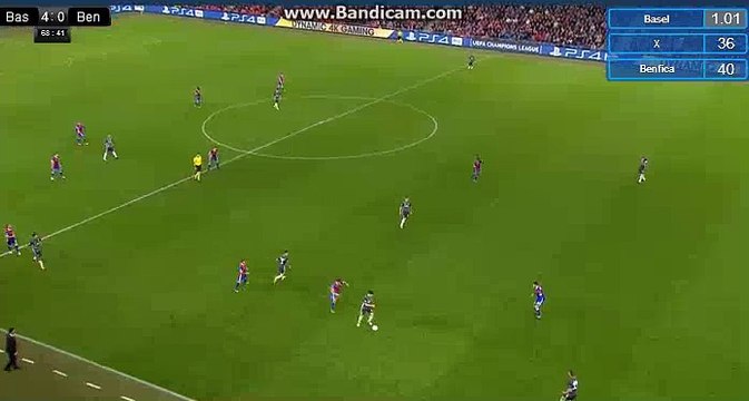 Dimitri Oberlin GOAL - Basel 4-0 SL Benfica 27.09.2017
