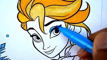 DISNEY FROZEN Coloring Book Pages Sparkly Elsa Ice Queen Kids Fun Art Activities Kids Balloons Toys