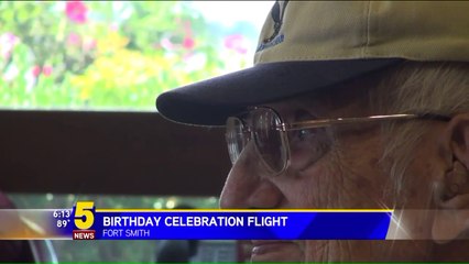 Veteran Celebrates 95th Birthday by Flying Plane
