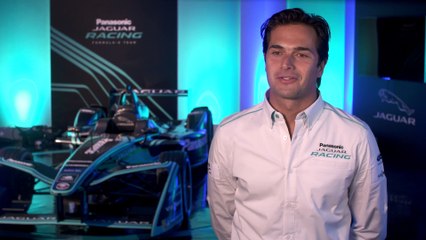 Jaguar’s all-electric I-TYPE 2 racecar unveiled in full season four race livery - Interview Nelson Piquet Jr