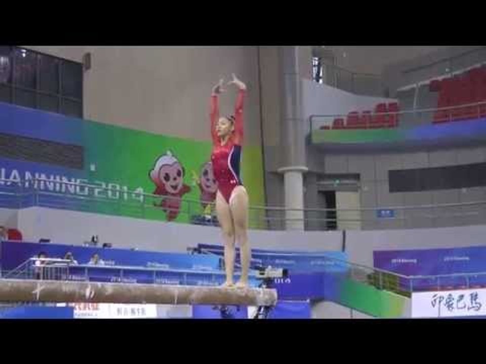 Kyla Ross - Balance Beam - 2014 World Championships - Podium Training