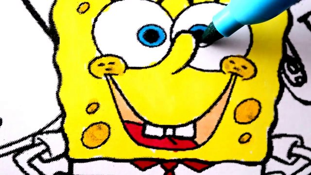 Spongebob Squarepants and Friends Coloring Book Page Fun for kids to learn Art