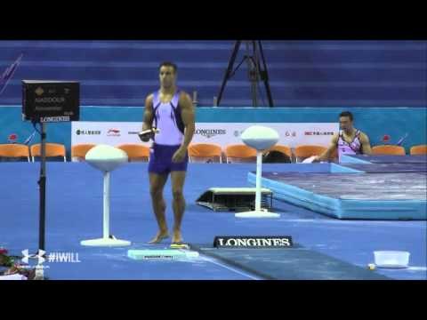 2014 World Gymnastics Championships - Men's Qualifying - USA - Vault