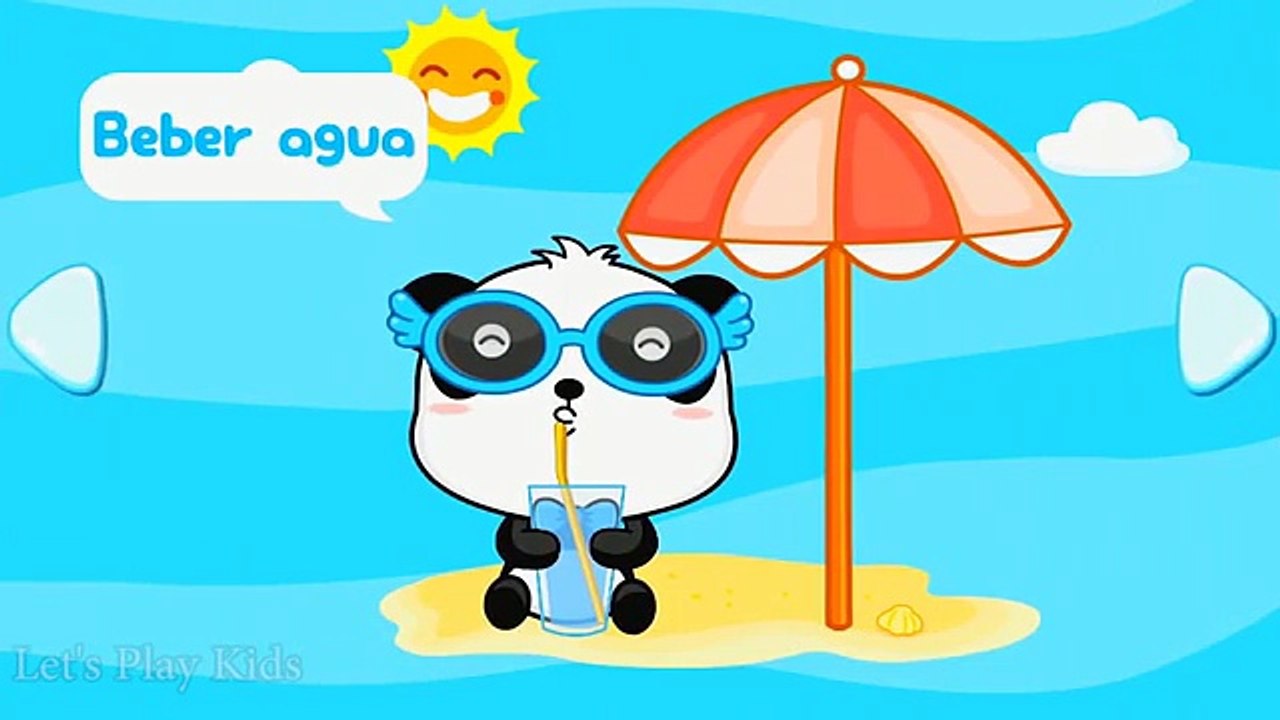 Bebe panda aprende a ir al baño