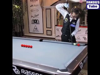 لاعب بلياردو ولا اروع من كده