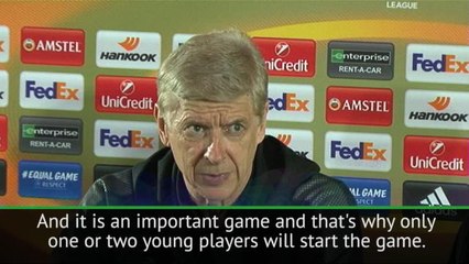 Wenger to play experienced side against Borisov